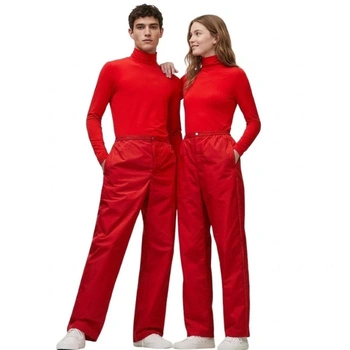 Spodnie uniseks Lacoste szerokie czerowne r. XL