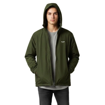 Kurtka męska HUF Set Shell wiatrówka techniczna z kapturem zielona