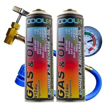 Zestaw czynnik do klimatyzacji 2x 2 w 1 + przewód do klimatyzacji Cool5 zamiennik R134a