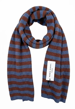 Szalik Sonia Rykiel z jedwabiu i bawełny