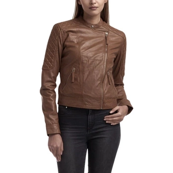 Kurtka damska skórzana Chyston Cassandra skóra naturalna brązowa