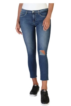 Spodnie damskie Calvin Klein MR Skinny Ankle 7/8 jenasy z dziurami