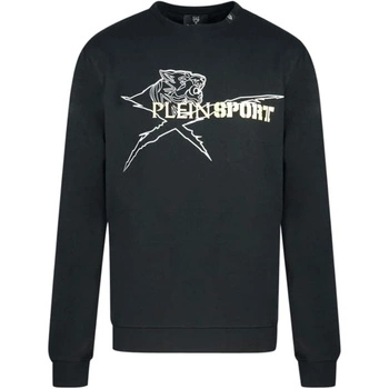 Bluza męska Plein Sport Crew Neck Sweater czarna klasyczna sportowa