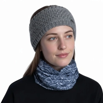 Opaska Eisglut Linnl zimowa wełniana szara