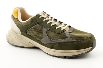 Buty męskie Zara sneakersy styl retro zielone