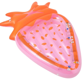 Dmuchany materac Sunnylife Luxe do pływania truskawka 191 cm