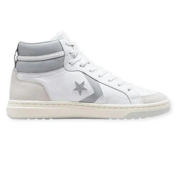 Buty męskie Convers Pro Blazer trampki wysokie skórzane biało-szare