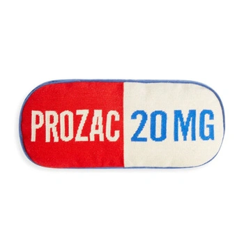 Poduszka dekoracyjna Jonathan Adler Prozac Needlepoint Pillow z haftem 23x51 cm