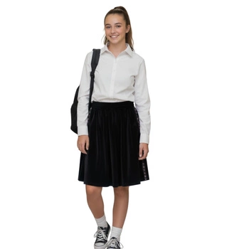 Spódnica dziewczęca Guess czarna aksamitna