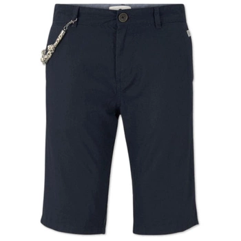 Spodenki męskie Tom Tailor Bermudy szorty lniane granatowe