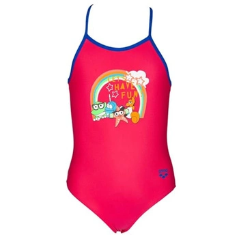 Strój kąpielowy dziewczęcy Arena jednoczęściowy różowy