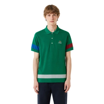 Koszulka męska Lacoste polówka klasyczna z zapieciem bawełniana zielona r. XS