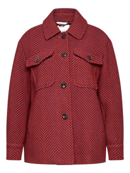 Kurtka damska Tommy Hilfiger Herringbone Shacker koszulowa r. M