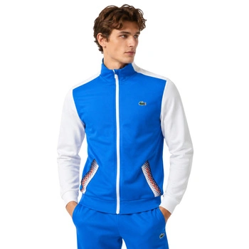 Bluza męska Lacoste sportowa dresowa niebiesko-biała r. XS