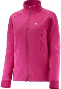Kurtka damska Salomon Momentum Softshell trekkingowa różowa