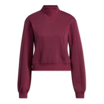 Bluza damska Adidas Yoga Layering burgundowa luźna krótka