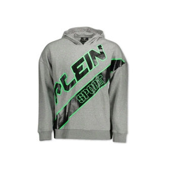 Bluza męska Plein Sport Hoodie z kapturem szara