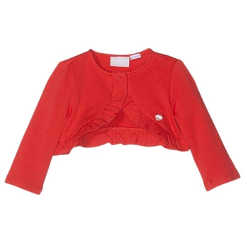 Bolerko dziewczęce Chicco sweterek czerwony
