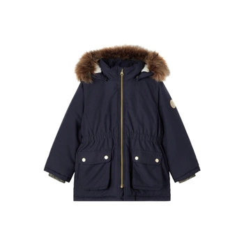 Kurtka dziewczęca Name It Mabe parka z kapturem zimowa