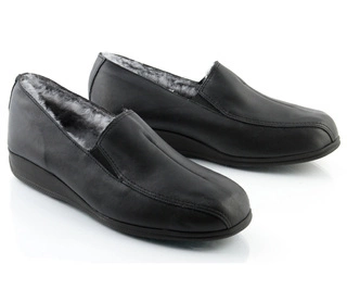 Półbuty męskie Manitu-Home skórzane ocieplane