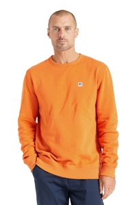 Bluza męska Brixton Alton Crew pomarańczowa r. M