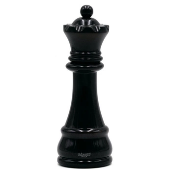 Młynek do pieprzu Bisetti Scacchi Queen manualny czarny szach 23 cm