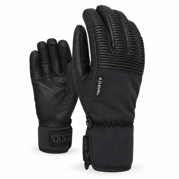 Rękawice narciarskie Level Wrangler PrimaLoft skórzane czarne r. S / 7