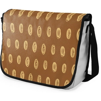 Torba Le Jardin na ramię z kropkami na brązowym tle