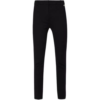 Spodnie damskie Liu Jo czarne eleganckie w kant cygaretki