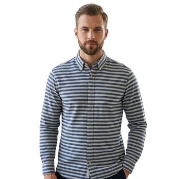 Koszula męska Tommy Hilfiger bawełniana w paski r. M