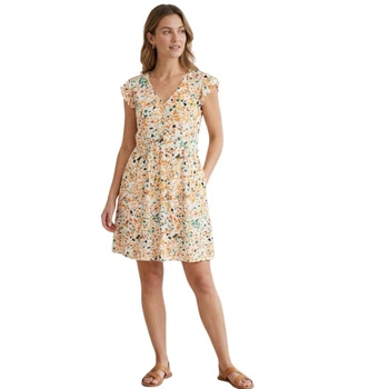 Sukienka damska Vila Dannia biała letnia rozkloszowana