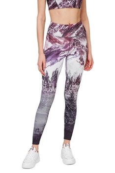 Legginsy damskie Tommy Hilfiger Icon Hw Aop sportowe