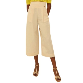 Spodnie damskie Liu Jo Nav Lungo cullote materiałowe