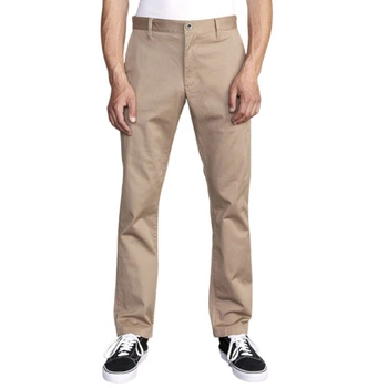 Spodnie męskie RVCA The Weekend proste chinosy beżowe