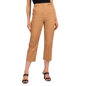 Spodnie damskie Trussardi Twill Cottoen cropped bawełniane