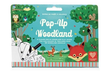 Kolorowanka Pop-Up Woodland 3D zwierzątka figurki