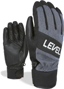 Rękawice męskie Level Spitfire Jeans snowboardowe czarno granatowe