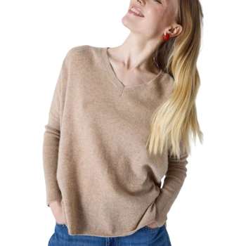 Sweter damski Absolut Cashmere Camille kaszmirowy oversize brązowy