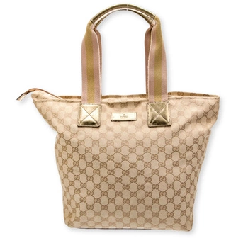 Torebka Gucci Large Web Zip Tote monogram oryginalna vintage