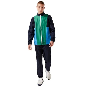 Kompletny męski dres Lacoste Sport spodnie + kurtka wielokolorowy r. XS