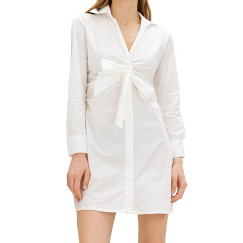 Sukienka damska Silvian Heach Nortua koszulowa biała taliowana