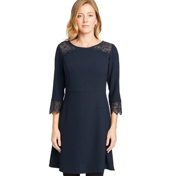 Sukienka damska Grain de Malice elegancka granatowa