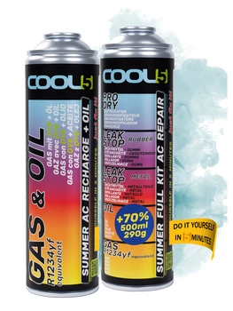 Zestaw czynnik do klimatyzacji 5w1 + 2w1 do klimatyzacji Cool5 zamiennik R1234yf