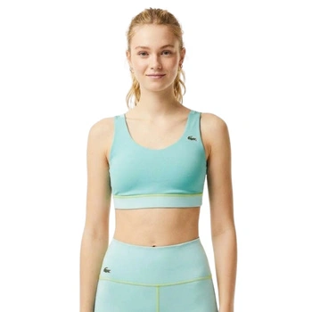 Top sportowy Lacoste Sport dopasowany biustonosz zielony r. XS