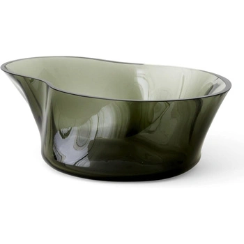Misa szklana Audo Copenhagen zielona ręcznie formowana