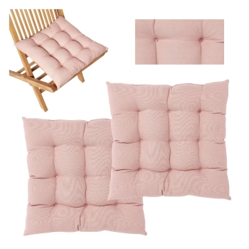 Poduszka komplet Westwing Ava ogrodowa na krzesła różowy 2 szt.