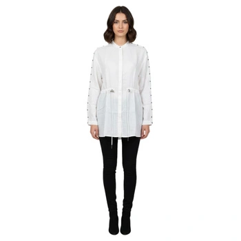 Koszula damska Diesel T-Elsa biała długa z dżetami