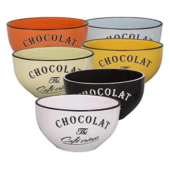 Miski do zupy Antic Line Brasserie ceramiczne 14 cm – zestaw 6 szt kolorowe