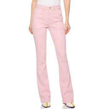 Spodnie damskie United Colors of Benetton Candy flare z wysokim stanem