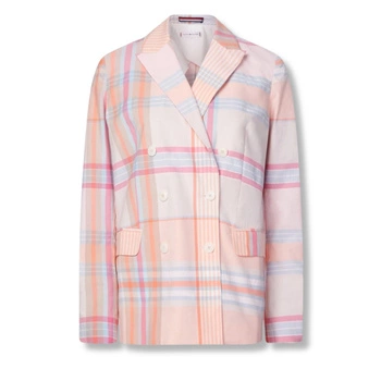 Marynarka damska Tommy Hilfiger Madras Check Db Blazer żakiet r. S